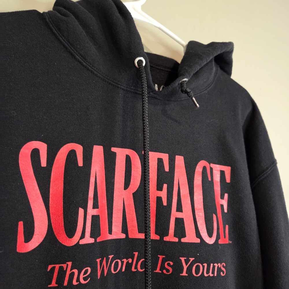 Rippleโ Junction Scarface Movie Hoodie Mens Medium Black Graphic Tony Montana